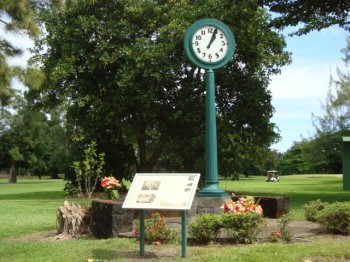 Tsunami Clock in Hilo, Hawaii